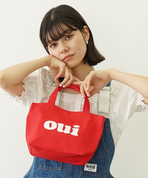 MILKFED.（ミルクフェド）の「OUI MINI TOTE（トートバッグ・レディース・ブラック/レッド/オフホワイト/ライトグリーン・ONE SIZE）」の4枚目の写真