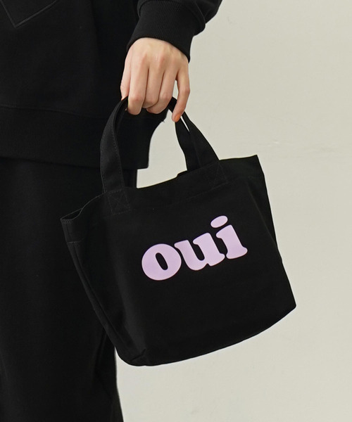MILKFED.（ミルクフェド）の「OUI MINI TOTE（トートバッグ・レディース・ブラック/レッド/オフホワイト/ライトグリーン・ONE SIZE）」の3枚目の写真