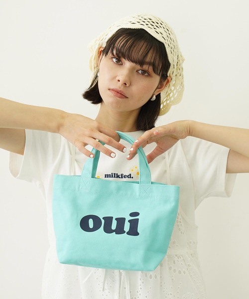 MILKFED.（ミルクフェド）の「OUI MINI TOTE（トートバッグ・レディース・ブラック/レッド/オフホワイト/ライトグリーン・ONE SIZE）」の21枚目の写真