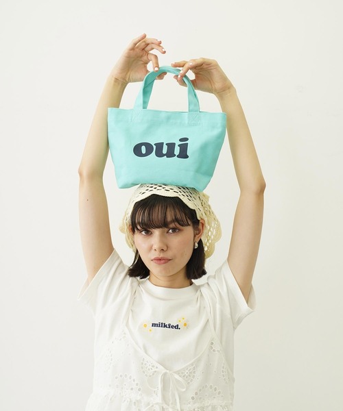 MILKFED.（ミルクフェド）の「OUI MINI TOTE（トートバッグ・レディース・ブラック/レッド/オフホワイト/ライトグリーン・ONE SIZE）」の20枚目の写真