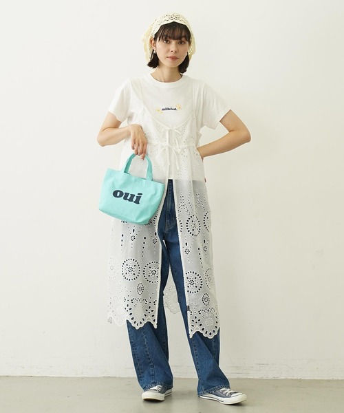 MILKFED.（ミルクフェド）の「OUI MINI TOTE（トートバッグ・レディース・ブラック/レッド/オフホワイト/ライトグリーン・ONE SIZE）」の18枚目の写真