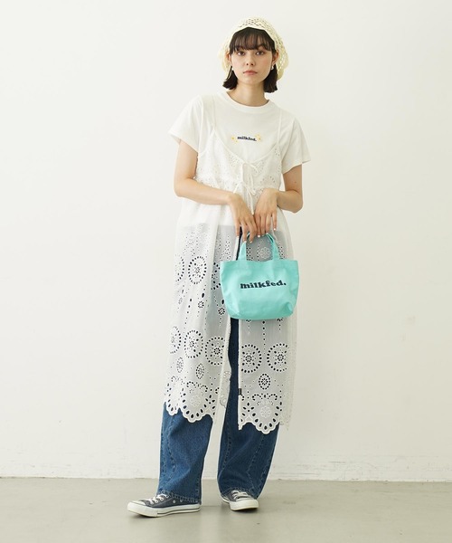 MILKFED.（ミルクフェド）の「OUI MINI TOTE（トートバッグ・レディース・ブラック/レッド/オフホワイト/ライトグリーン・ONE SIZE）」の16枚目の写真
