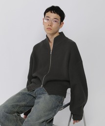 【UNISEX】ALAND／ZIPニットブルゾン