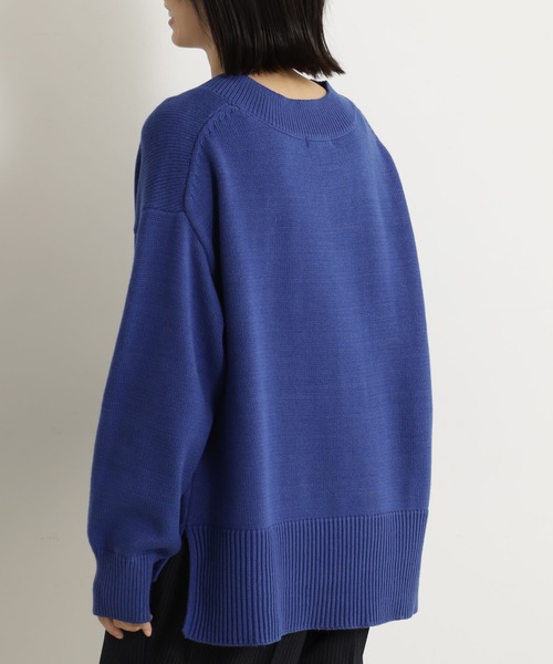 FOUND GOOD（ファウンドグッド）の「ザックリVネックチュニック（ニット/セーター・レディース・グリーン系5/アイボリー/ブラック/ブルー系5/グレー系5/レッド系5・S/M/L）」の22枚目の写真