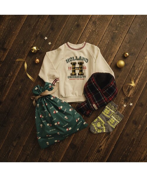 BREEZE（ブリーズ）の「クリスマスソックス（ソックス/靴下・キッズ・グレー/キナリ/レッド・15 /18/21/24）」の16枚目の写真