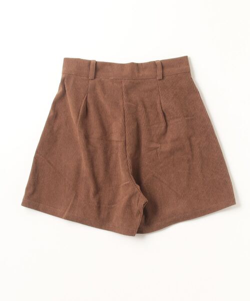 FREE STYLISTS（フリー スタイリスト）の「ウエストタック　コーデュロイショートパンツ（その他パンツ・レディース・ブラウン/ブラック/カーキ・S/M/L/2XL/4XL/XL/3XL）」の4枚目の写真