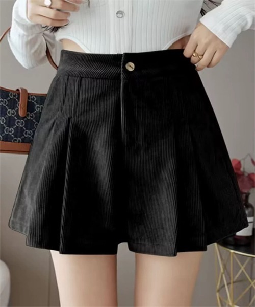 FREE STYLISTS（フリー スタイリスト）の「ウエストタック　コーデュロイショートパンツ（その他パンツ・レディース・ブラウン/ブラック/カーキ・S/M/L/2XL/4XL/XL/3XL）」の8枚目の写真