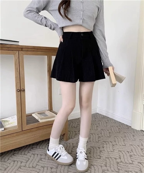 FREE STYLISTS（フリー スタイリスト）の「ウエストタック　コーデュロイショートパンツ（その他パンツ・レディース・ブラウン/ブラック/カーキ・S/M/L/2XL/4XL/XL/3XL）」の12枚目の写真