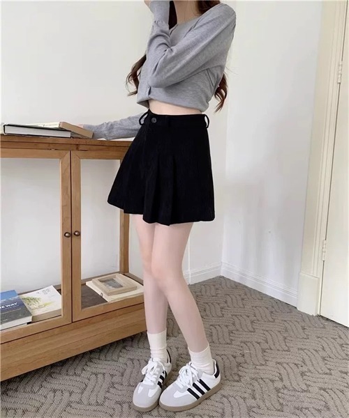 FREE STYLISTS（フリー スタイリスト）の「ウエストタック　コーデュロイショートパンツ（その他パンツ・レディース・ブラウン/ブラック/カーキ・S/M/L/2XL/4XL/XL/3XL）」の16枚目の写真