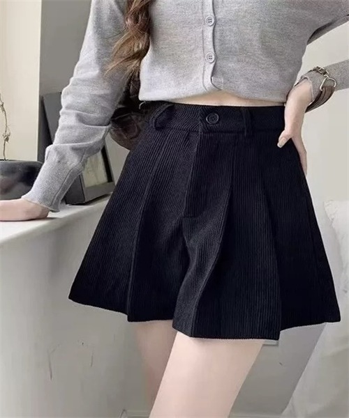 FREE STYLISTS（フリー スタイリスト）の「ウエストタック　コーデュロイショートパンツ（その他パンツ・レディース・ブラウン/ブラック/カーキ・S/M/L/2XL/4XL/XL/3XL）」の14枚目の写真