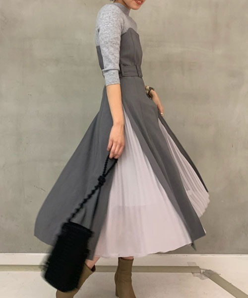 セール/ブランド古着】ドッキングワンピース（ワンピース）｜FRAY I.D  