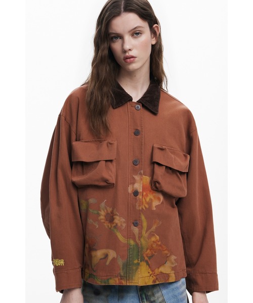 Desigual(デシグアル)の「【Desigual×Collina Strada】CALABASACOLLINA ワークジャケット(その他アウター・レディース・ブラウン・M/S)」の3枚目の写真