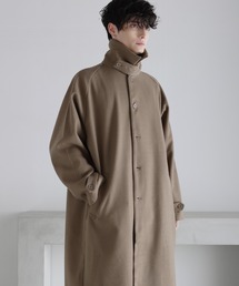ASTRONOMY（アストロノミー）の「ビッグシルエットスタンドネック仕様2wayメルトンステンカラーコート（ステンカラーコート）」