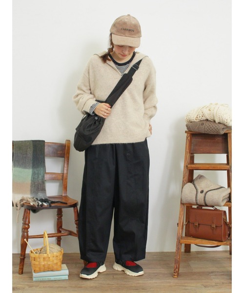 ボーイフレンドワイドパンツ(その他パンツ)|Samansa Mos2(サマンサ モスモス) ボーイフレンドワイドパンツ(その他パンツ)|Samansa Mos2(サマンサ モスモス)
