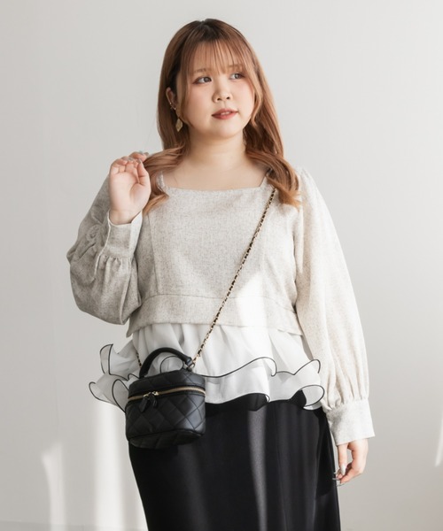 レイヤード風フリルブラウス（シャツ/ブラウス）｜CLETTE（クレット） 6,490円