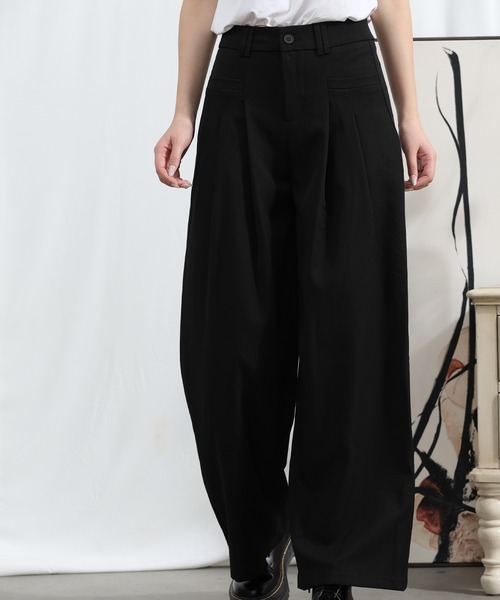 aimoha(アイモハ)の「aimoha/ストレートレッグワイドレッグパンツ(スラックス・レディース・ブラック/ベージュ/ミント/ライトパープル・SMALL/MEDIUM/LARGE/X-LARGE)」の11枚目の写真