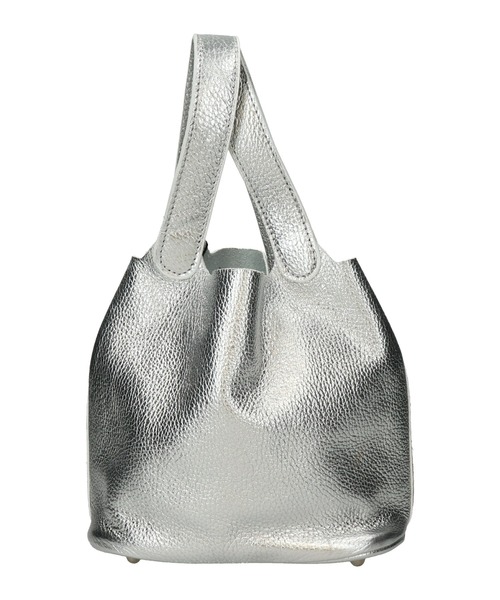 andrea cardone(アンドレアカルドネ)の「【ANDREA CARDONE】メタリックレザーバケットバッグ(Q56513)(ハンドバッグ・レディース・シルバー/ゴールド・ALL)」の7枚目の写真