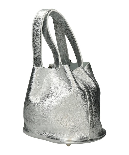 andrea cardone(アンドレアカルドネ)の「【ANDREA CARDONE】メタリックレザーバケットバッグ(Q56513)(ハンドバッグ・レディース・シルバー/ゴールド・ALL)」の8枚目の写真