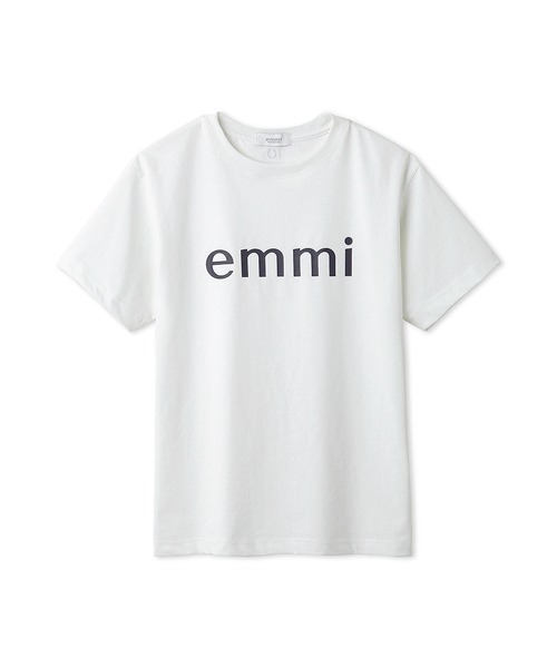emmi（エミ）の「【10th】【ONLINE限定カラー】eco emmiロゴTシャツ（Tシャツ/カットソー・レディース・グレー/ブルー/ライム/レッド/ピンク/ホワイト/ネイビー/イエロー/オレンジ/ベージュ/ブラック・FREE）」の16枚目の写真