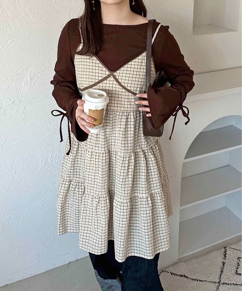 apres jour clair(アプレジュールクレア)の「【apres jour clair】アソートキャミチュニック【ZOZOTOWN限定アイテム】(キャミソール・レディース・ブラウン系その他/アイボリー/ベージュ系その他/ネイビー/モカ/ホワイト系その他/ブルー系その他/その他・X-LARGE/フリー)」の17枚目の写真