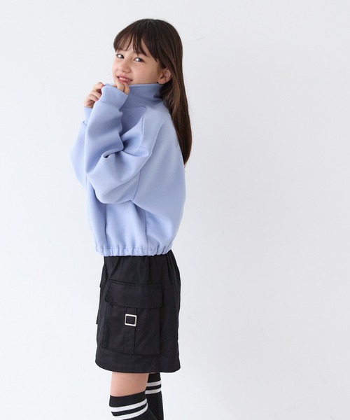 coca(coca)(コカ)の「キッズ ソフトスウェットハーフジッププルオーパー(スウェット・キッズ・ブラック/ブルー/ライトピンク/チャコール・120/130/140/150)」の6枚目の写真