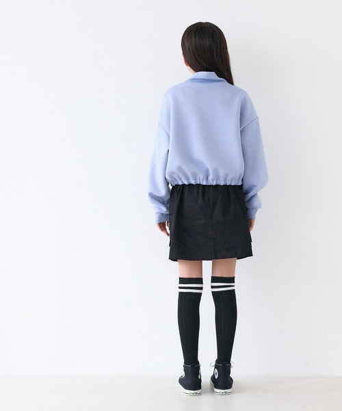 coca(coca)(コカ)の「キッズ ソフトスウェットハーフジッププルオーパー(スウェット・キッズ・ブラック/ブルー/ライトピンク/チャコール・120/130/140/150)」の7枚目の写真