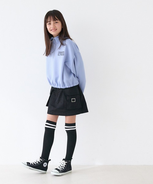 coca(coca)(コカ)の「キッズ ソフトスウェットハーフジッププルオーパー(スウェット・キッズ・ブラック/ブルー/ライトピンク/チャコール・120/130/140/150)」の9枚目の写真