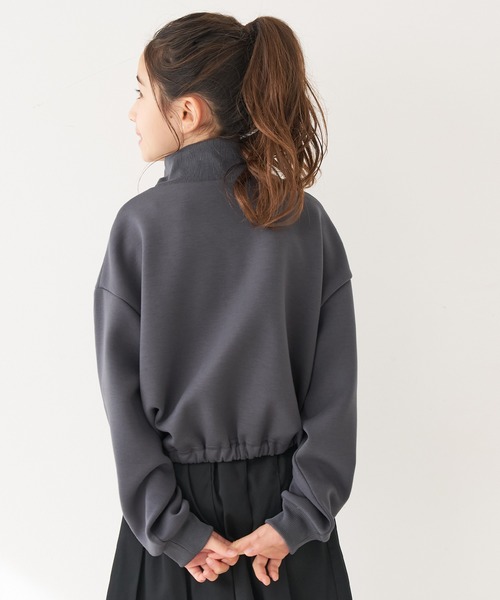 coca(coca)(コカ)の「キッズ ソフトスウェットハーフジッププルオーパー(スウェット・キッズ・ブラック/ブルー/ライトピンク/チャコール・120/130/140/150)」の12枚目の写真