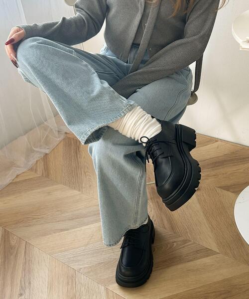 WEGO（ウィゴー）の「WEGO/レースアップシューズ（ドレスシューズ・レディース・ブラウン/ブラック・LARGE/MEDIUM/SMALL）」の12枚目の写真