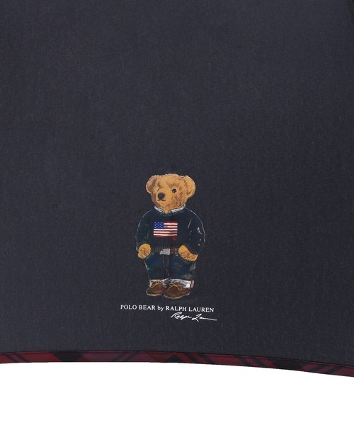 WEB限定】長傘 'POLO BEAR 無地×チェックパイピング” ポロベア