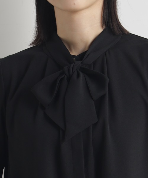 FOUND GOOD（ファウンドグッド）の「O/ボウタイブラウスLS（シャツ/ブラウス・レディース・ホワイト系5/ブルー系2/グレー系/ブラック・M/S/L）」の10枚目の写真