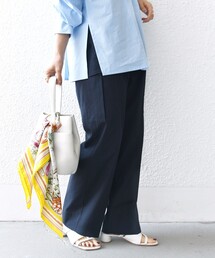 SHIPS | 〈洗濯機可能〉ポリエステル 麻 カーゴ パンツ(カーゴパンツ)