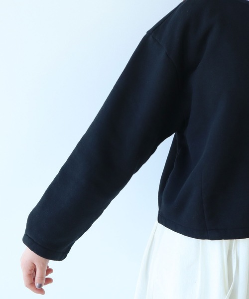 bulle de savon（ビュルデサボン）の「△itsumo 裏毛カーディガン（カーディガン/ボレロ・レディース・ブルー/ブラック/イエロー・FREE）」の8枚目の写真