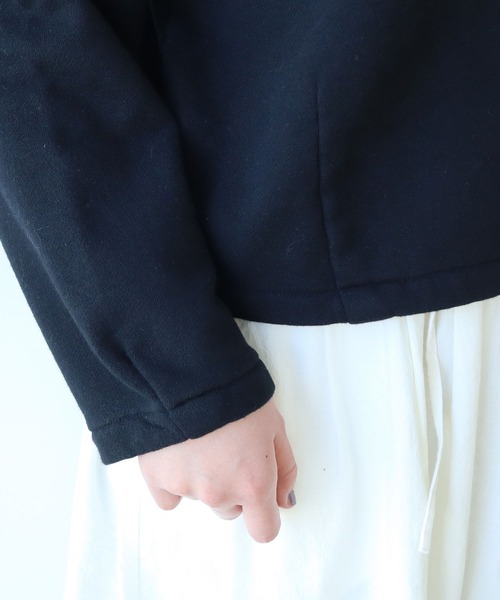 bulle de savon（ビュルデサボン）の「△itsumo 裏毛カーディガン（カーディガン/ボレロ・レディース・ブルー/ブラック/イエロー・FREE）」の10枚目の写真