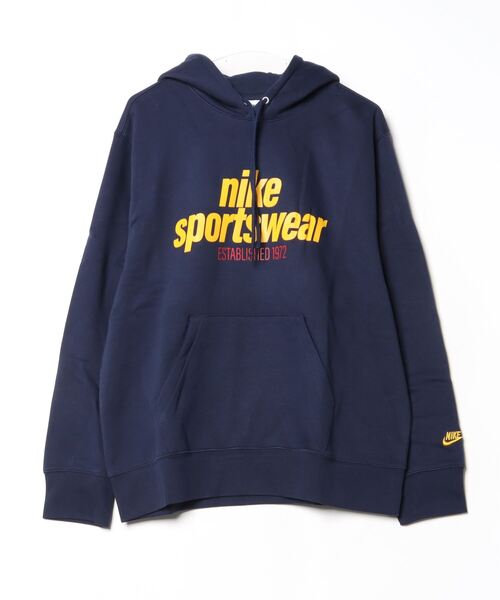 NIKE(ナイキ)の「ナイキ NIKE ナイキ クラブ BB NSW GFX プルオーバー L/S フーディ(スウェット・メンズ・ブルー/ネイビー/オレンジ/グレー・S/M/L/LL/3L)」の3枚目の写真