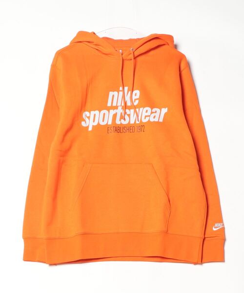 ネ*ン様 美品◎NIKE ナイキ スウェット オレンジ ナイキロゴ スウォッシュ ナイキ スウェットパーカー メンズUS-XLサイズ リフレクタース