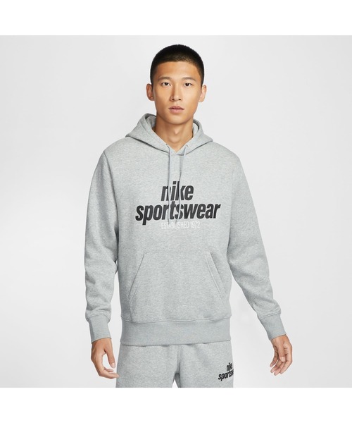 NIKE(ナイキ)の「ナイキ NIKE ナイキ クラブ BB NSW GFX プルオーバー L/S フーディ(スウェット・メンズ・ブルー/ネイビー/オレンジ/グレー・S/M/L/LL/3L)」の8枚目の写真