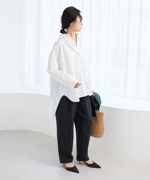 le.coeur blanc(ルクールブラン)の「《WEB限定アイテム》バックデザインオーバーデニムシャツ(シャツ/ブラウス・レディース・オフホワイト/ブルー/ネイビー・38)」の22枚目の写真