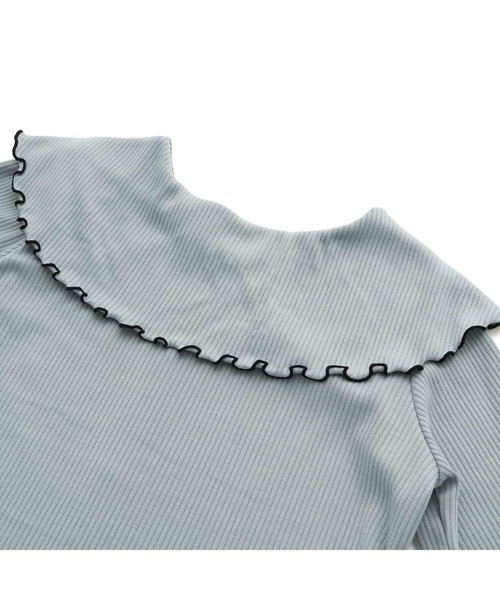 JENNI love（ジェニィラブ）の「ビッグえりテレコトップス（Tシャツ/カットソー・キッズ・アイボリー/サックスブルー/ブラック・130cm/140cm/150cm/160cm）」の21枚目の写真