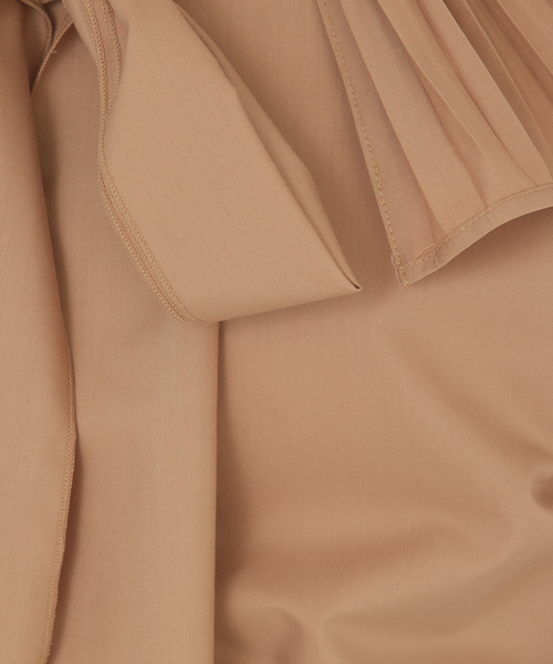 SELFIST（セルフィスト）の「【STORY掲載】２WAY プリーツ襟付ボウタイブラウス リボン ブラウス　レイヤード　秋服（シャツ/ブラウス・レディース・ブラック/ホワイト/ベージュ・フリー）」の13枚目の写真