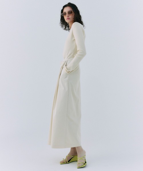 JOSE MOON（ジョゼムーン）の「DOCKING DRAPE DRESS/ドッキングドレープドレス（ワンピース・レディース・ホワイト/ブラック・38/36）」の16枚目の写真