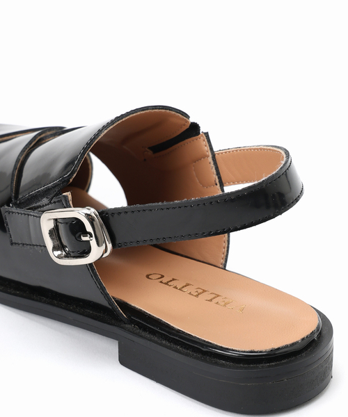 VELETTO(ベレット)の「【VELETTO/ヴェレット】 スクエアトゥストラップサンダル(サンダル・レディース・ブラック・36/37/38/39)」の7枚目の写真