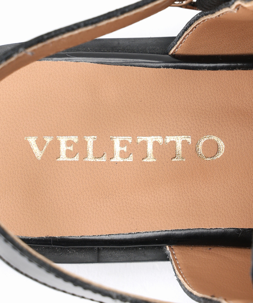 VELETTO(ベレット)の「【VELETTO/ヴェレット】 スクエアトゥストラップサンダル(サンダル・レディース・ブラック・36/37/38/39)」の12枚目の写真