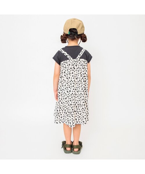 BREEZE（ブリーズ）の「【ジュニア対応】フレンチスリーブワンピース（ワンピース・キッズ・チャコール/イエロー/ブルー・80/90/100/110/120/130/140）」の5枚目の写真