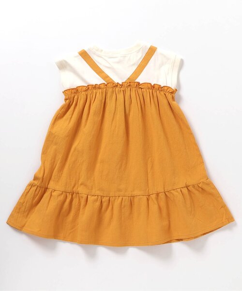 BREEZE（ブリーズ）の「【ジュニア対応】フレンチスリーブワンピース（ワンピース・キッズ・チャコール/イエロー/ブルー・80/90/100/110/120/130/140）」の14枚目の写真