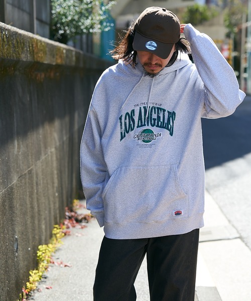 NO NEED(ノーニード)の「【NUTMEG】Los Angeles BIGパーカー(スウェット・メンズ・グレー/ブラック/チャコール/ネイビー・M/L/LL)」の7枚目の写真