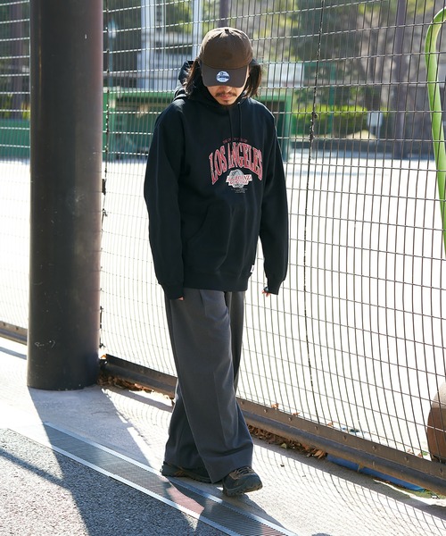 NO NEED(ノーニード)の「【NUTMEG】Los Angeles BIGパーカー(スウェット・メンズ・グレー/ブラック/チャコール/ネイビー・M/L/LL)」の18枚目の写真