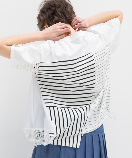 【新品・未使用】AULAAILA ボーダーコンビネーションTシャツ ボーダーコンビネーションTシャツ（Tシャツ/カットソー）｜AULA