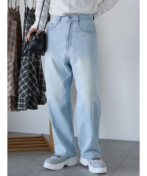 ehka sopo（エヘカソポ）の「スタンダードデニムパンツ（その他パンツ・レディース・サックスブルー/ブルー/ネイビー・S/M）」の2枚目の写真