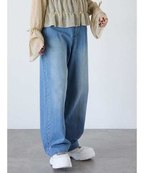 ehka sopo（エヘカソポ）の「スタンダードデニムパンツ（その他パンツ・レディース・サックスブルー/ブルー/ネイビー・S/M）」の3枚目の写真